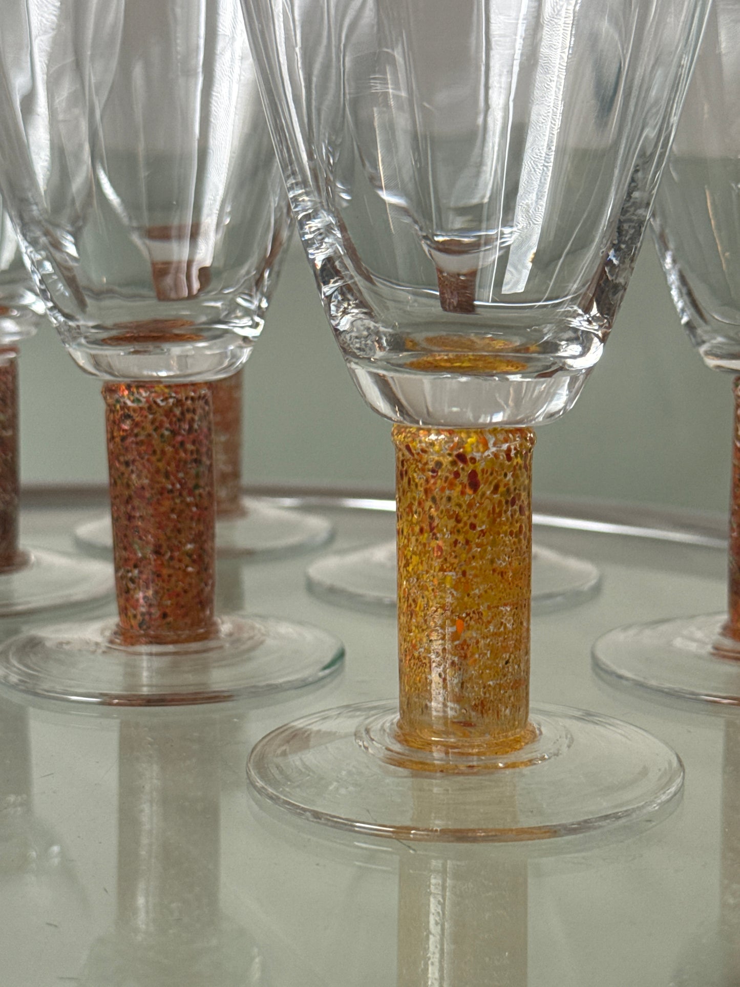 Mundblæst Tivoli vinglas, 6 stk.