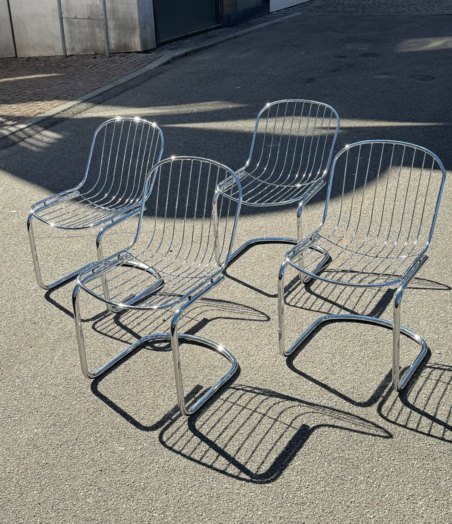 Gastone Rinaldi fritsvingende stole, sæt af 4