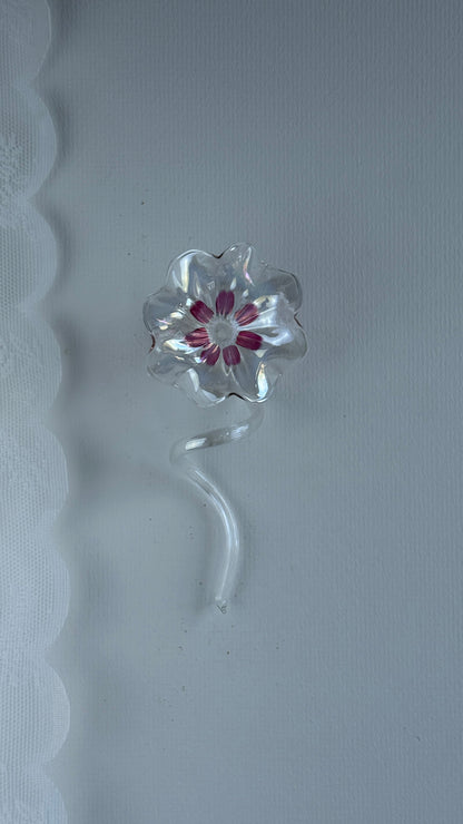 Lyserød Murano blomst