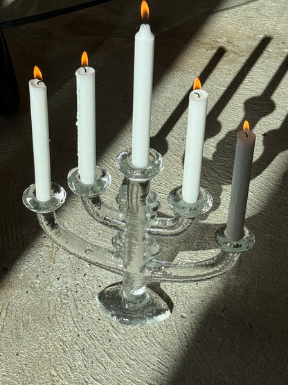 Pukeberg kandelaber, glas