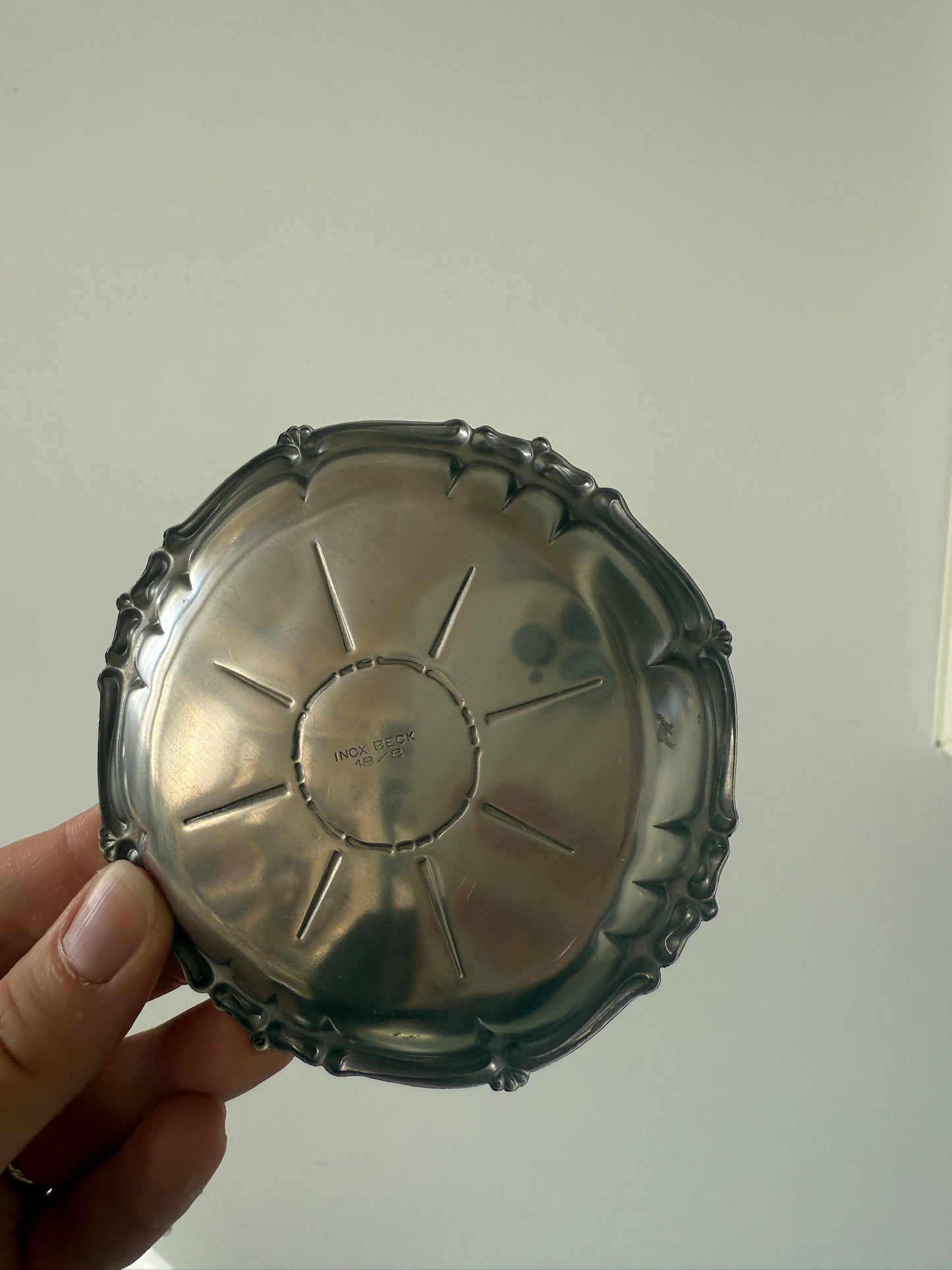 Små asietter - rustfrit stål, 6 stk.