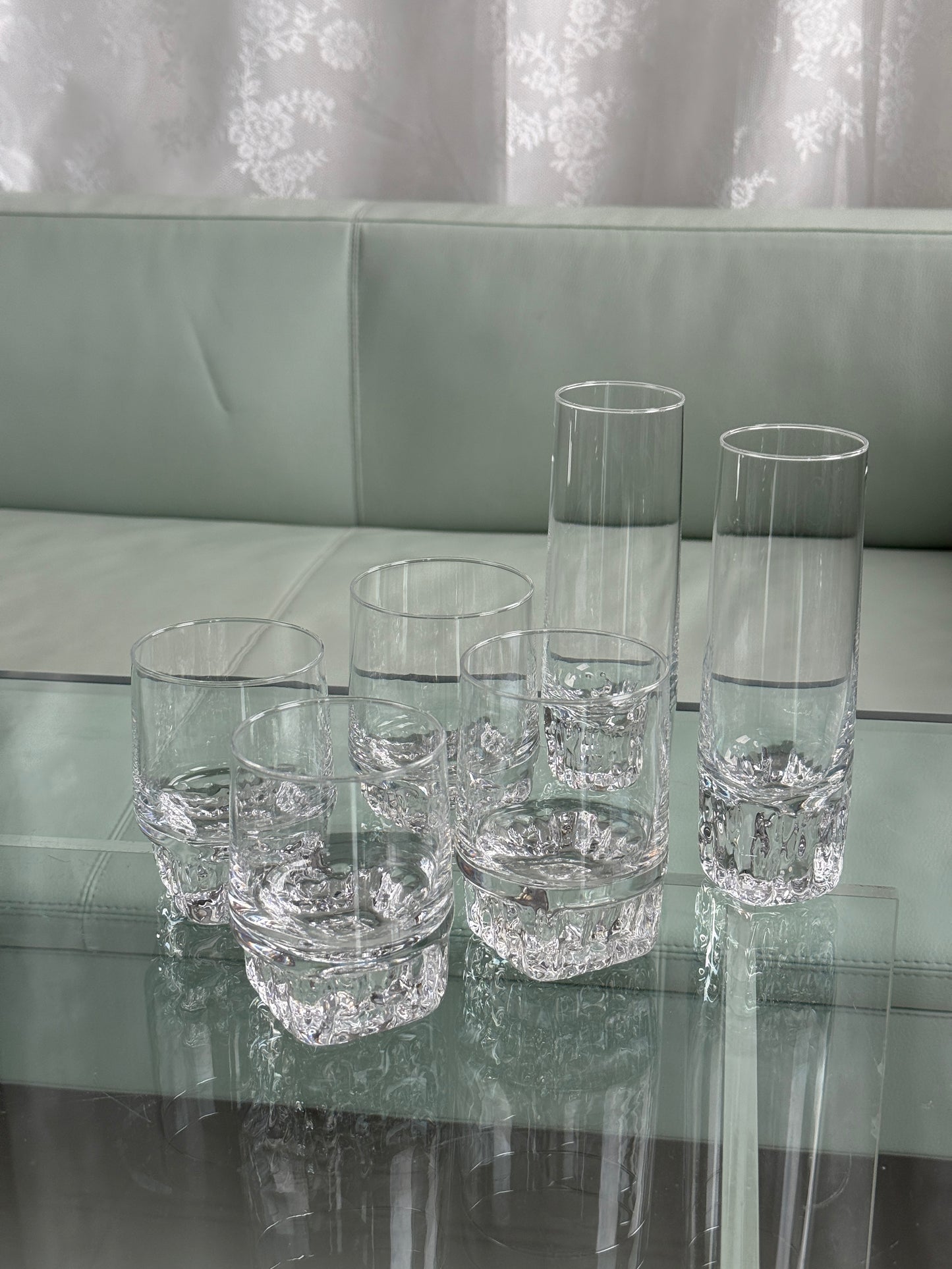 Chunky glas i forskellige størrelser