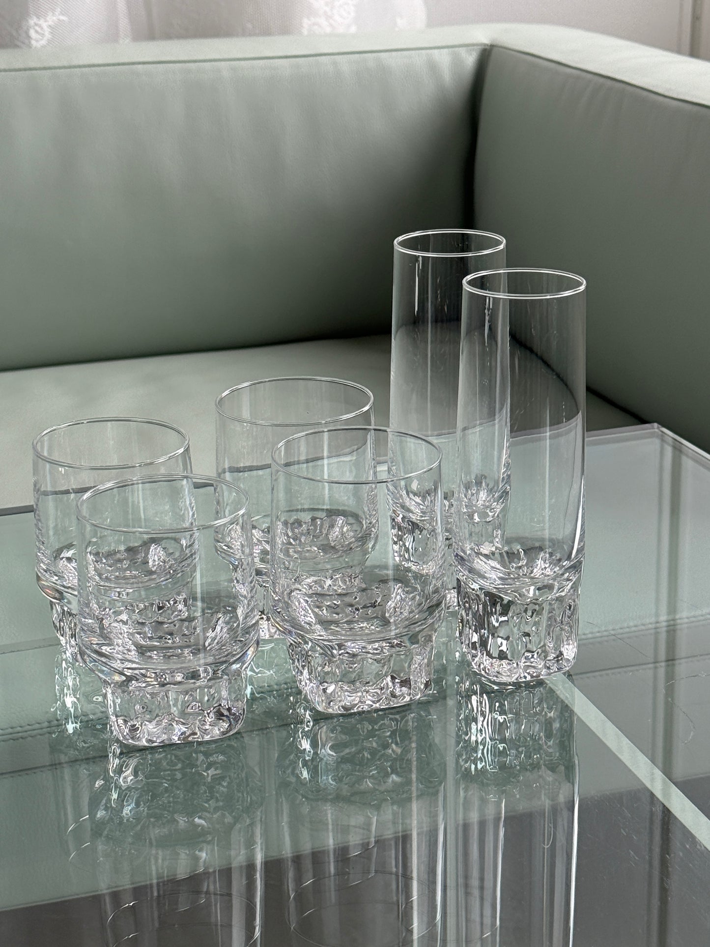 Chunky glas i forskellige størrelser