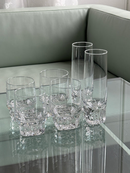Chunky glas i forskellige størrelser
