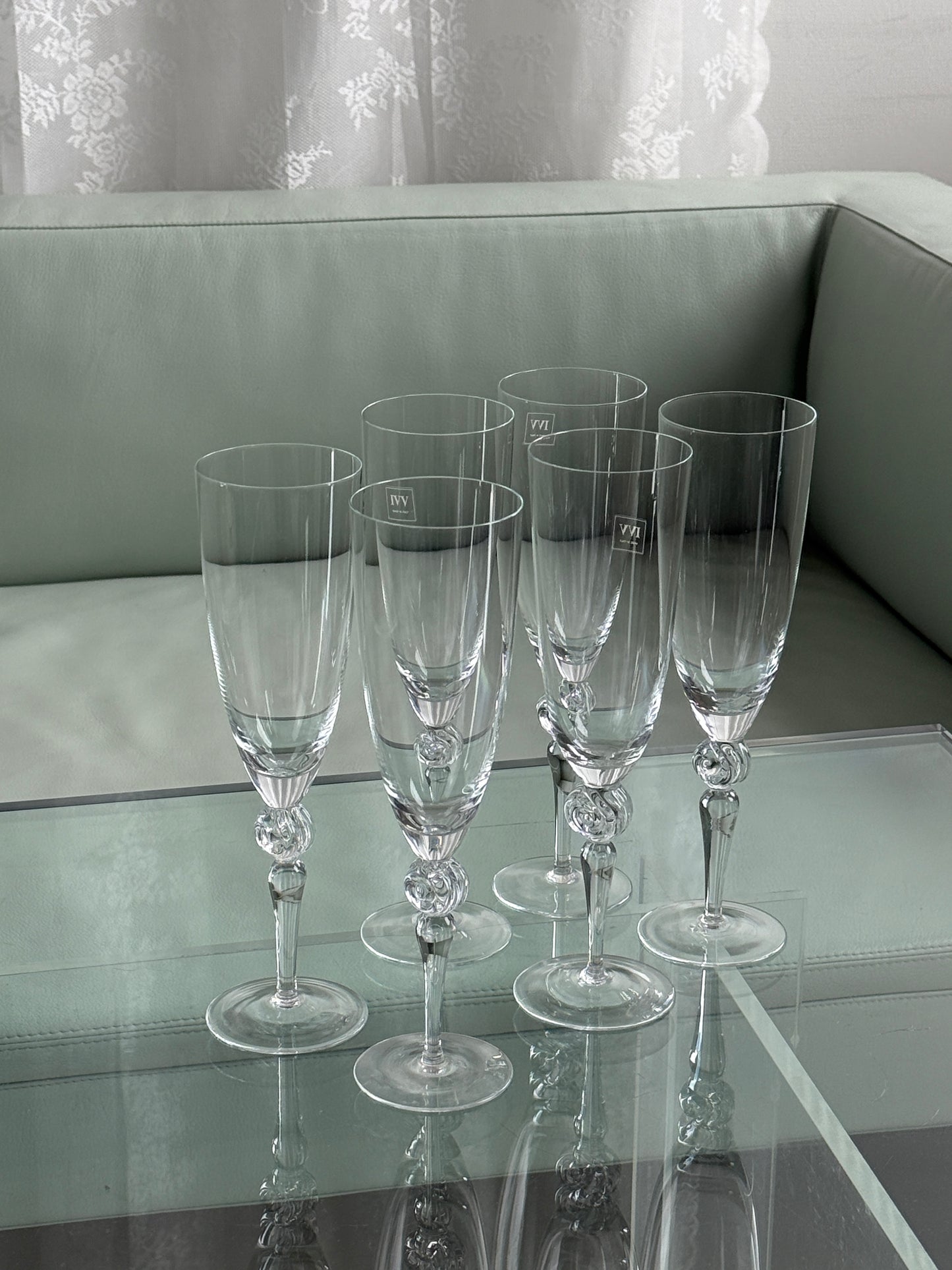 Italienske champagnefløjter, 12 stk.