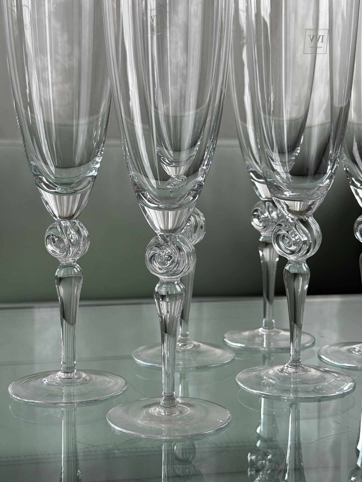 Italienske champagnefløjter, 12 stk.