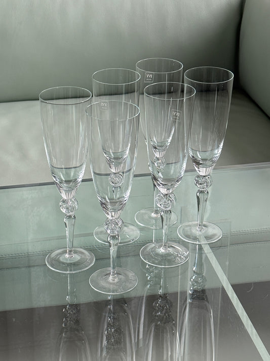 Italienske champagnefløjter, 12 stk.