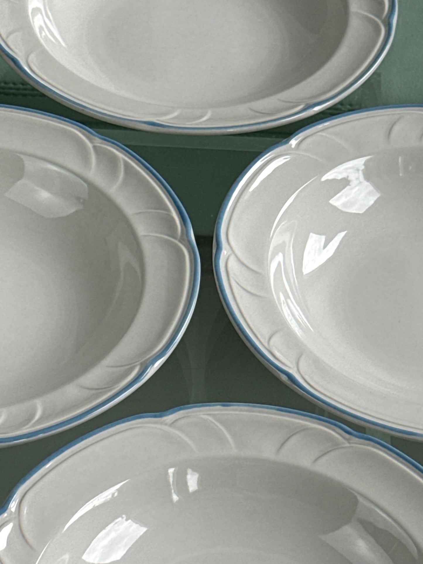 Dybe porcelænstallerkner, 6 stk.