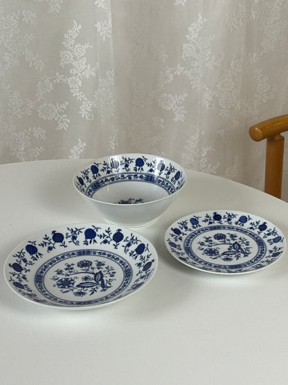 Tallerkner & skål med Blue Onion mønster