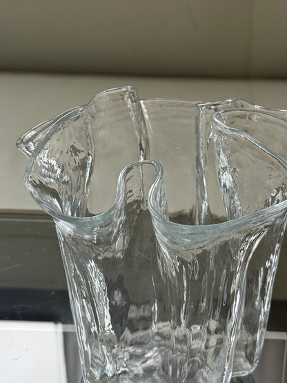 Muurla tulipanvase i klart glas