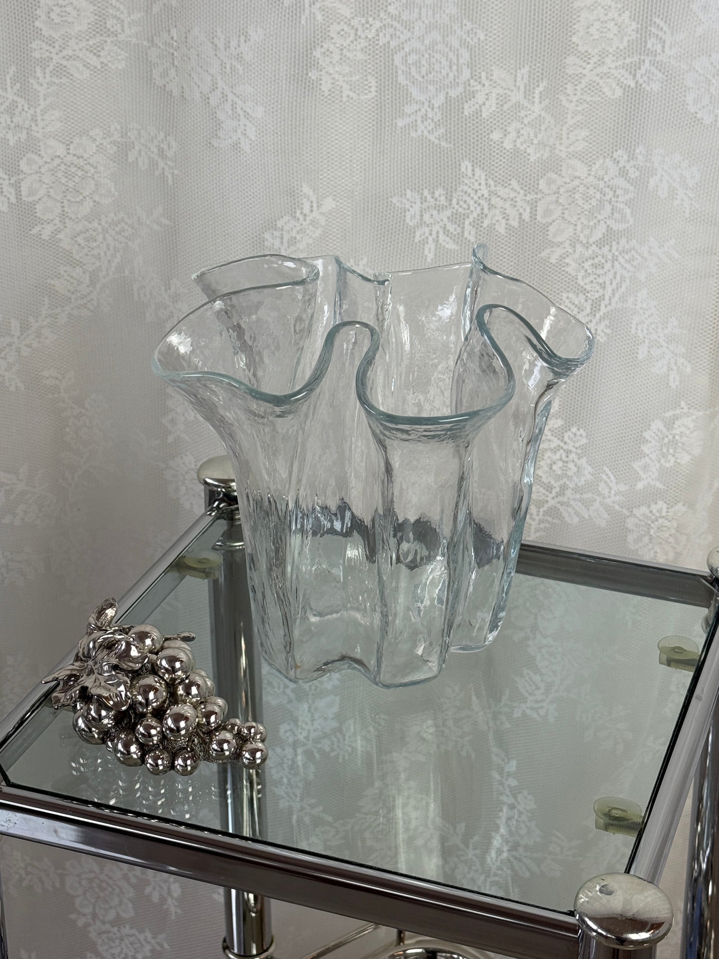 Muurla tulipanvase i klart glas
