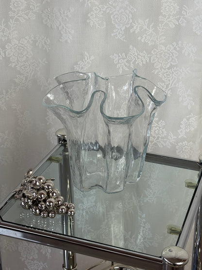 Muurla tulipanvase i klart glas