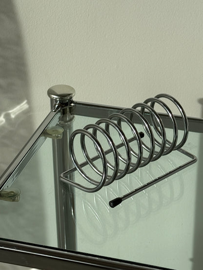 Tiny spiral brev - og magasinholder, metal