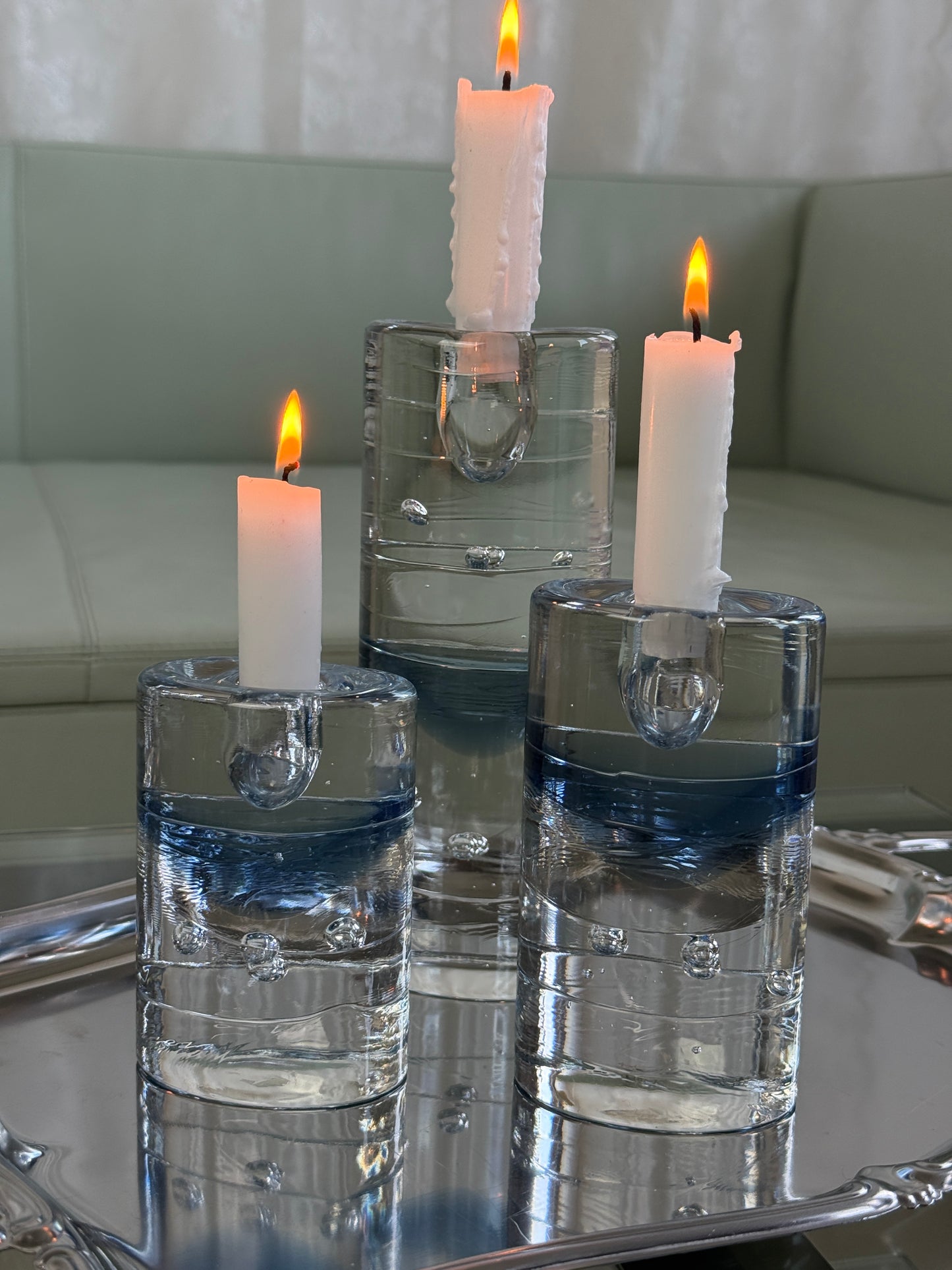 'Arktia' lysestager af Timo Sarpaneva, sæt á 3