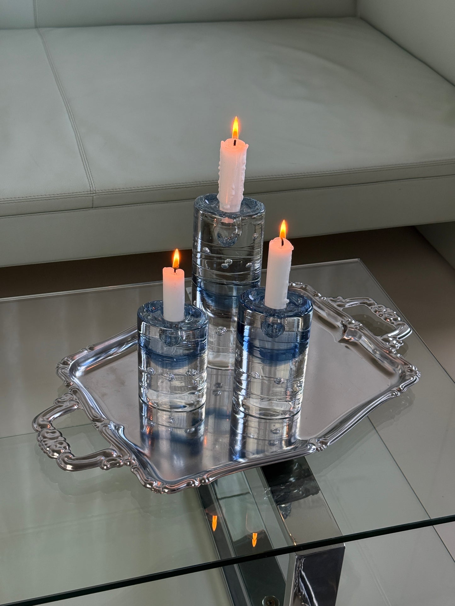 'Arktia' lysestager af Timo Sarpaneva, sæt á 3