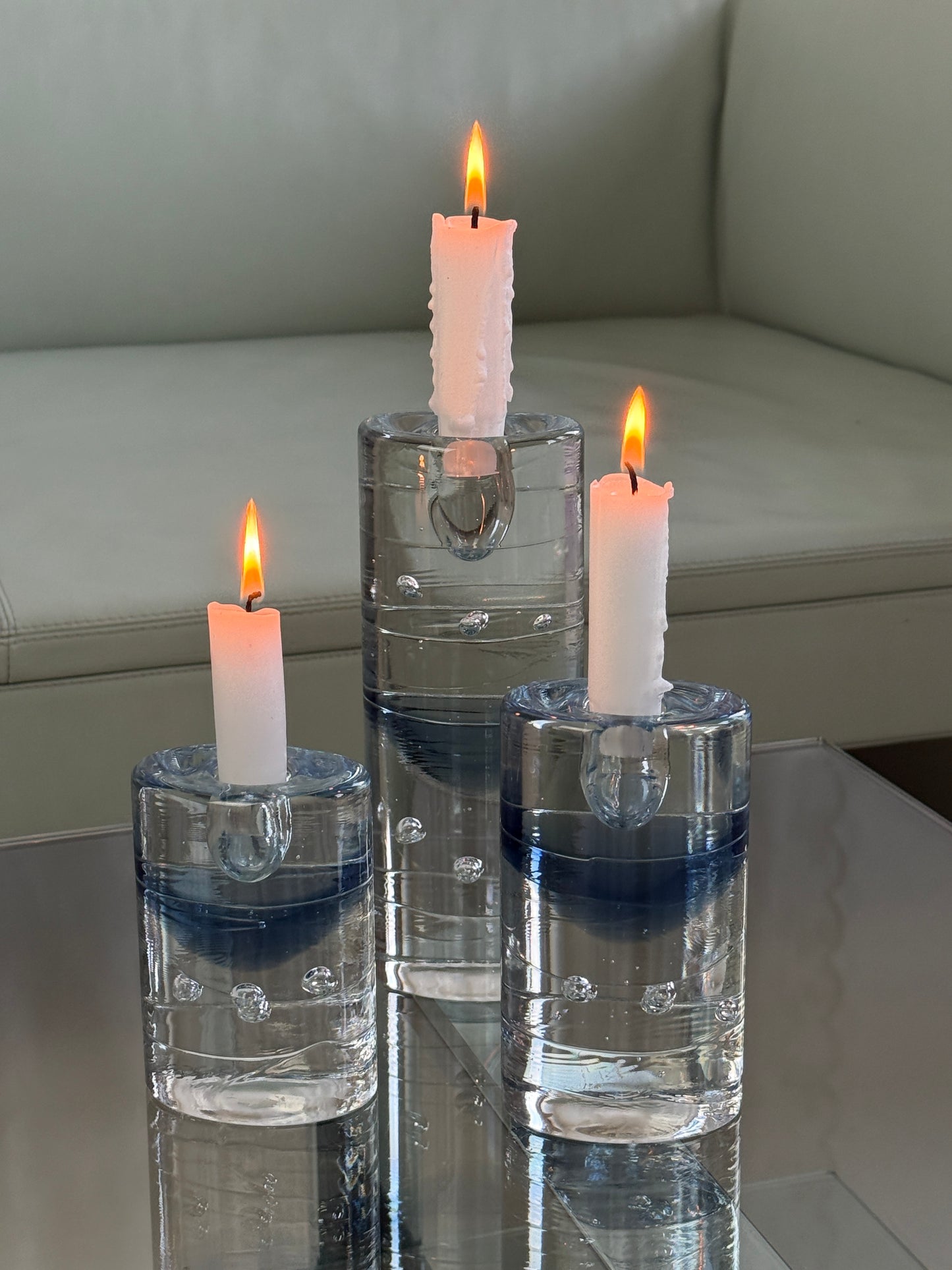 'Arktia' lysestager af Timo Sarpaneva, sæt á 3