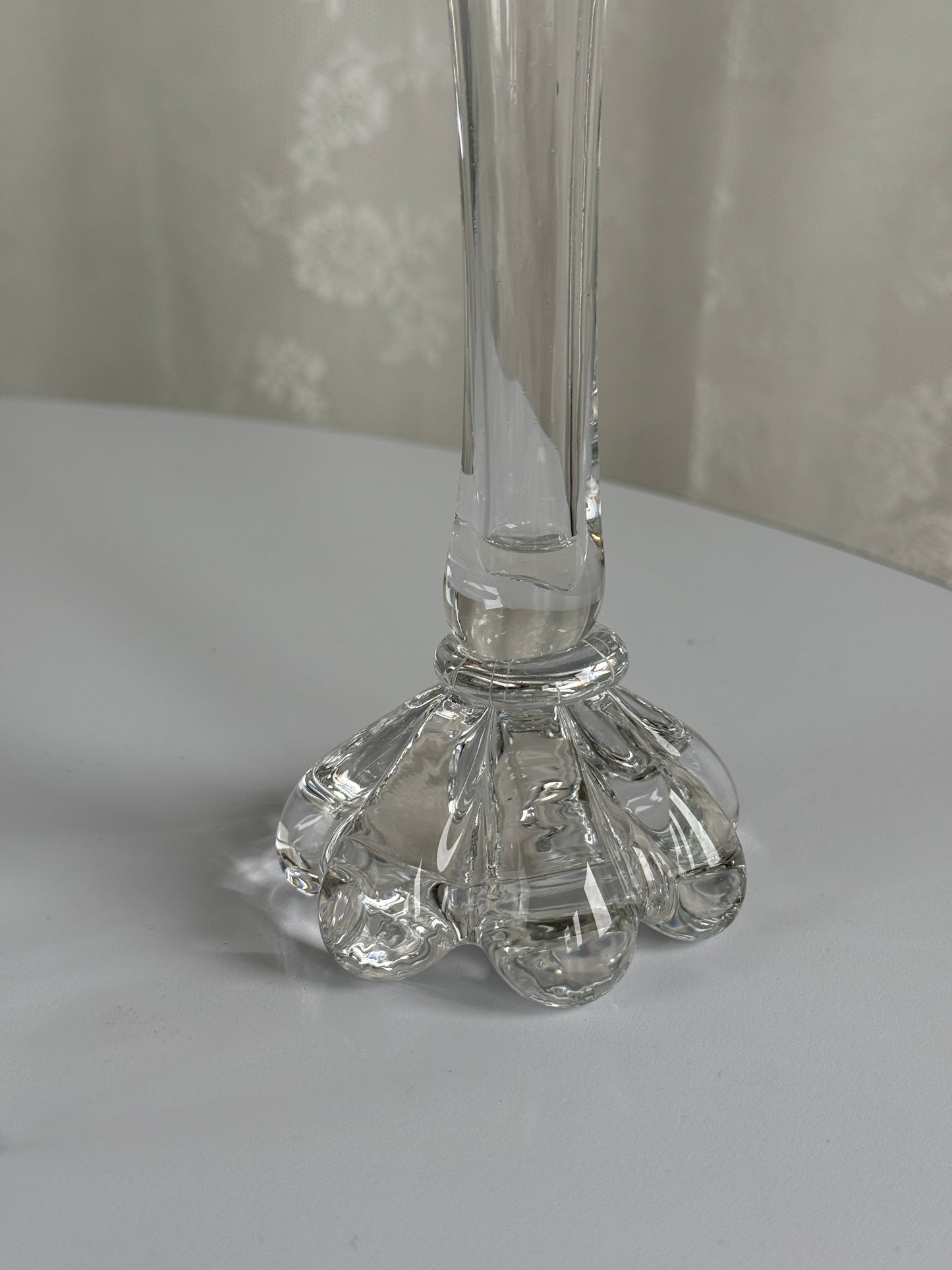 Mundblæst glasvase, blomst