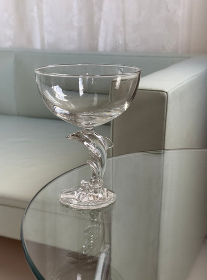 Delfin champagneglas fra 1970’erne/80’erne – fransk vintage