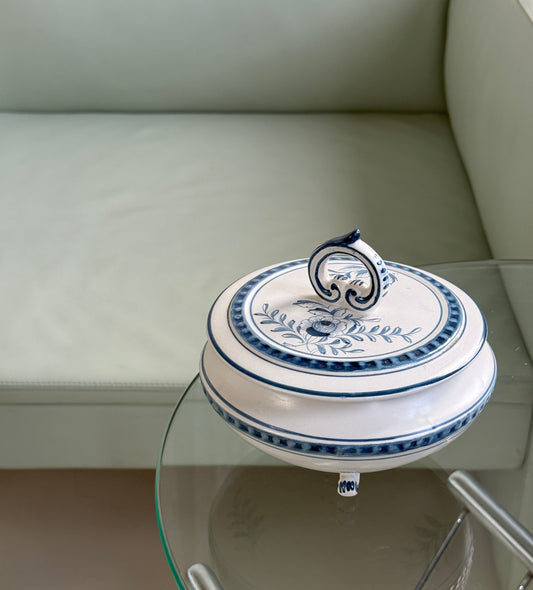 Italiensk krukke med låg og fødder