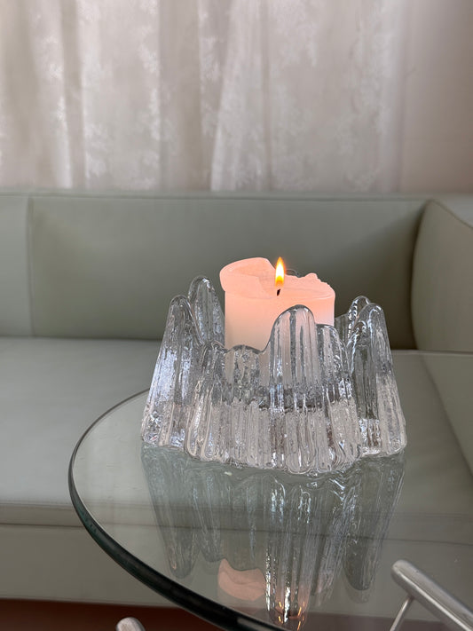 Nybro “Volcano” fyrfadsstage i krystal