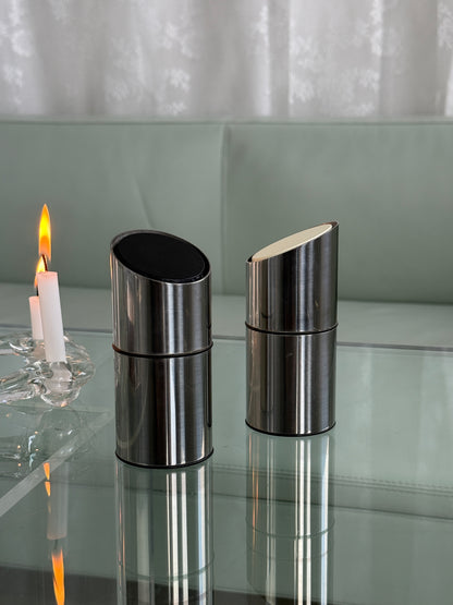 Georg Jensen salt - og pebersæt, rustfrit stål