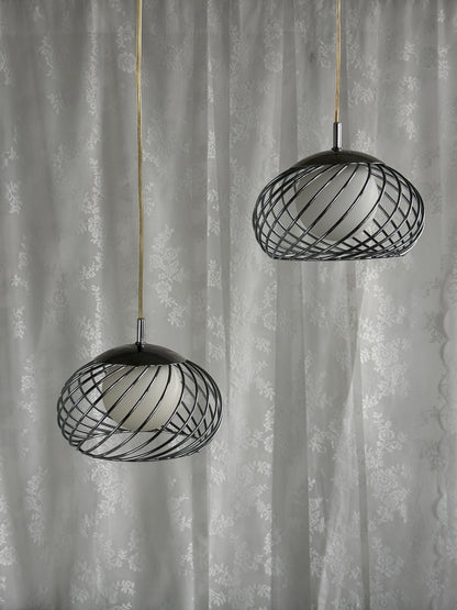 Pendellampe med spiralskærm, 2 stk