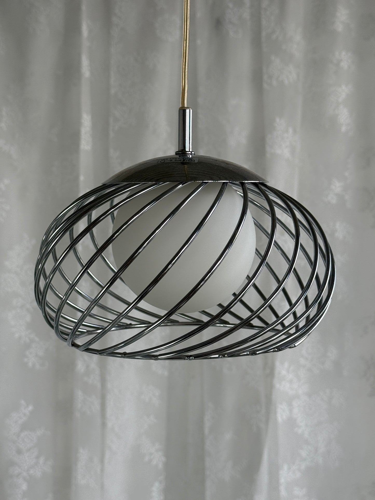Pendellampe med spiralskærm, 2 stk