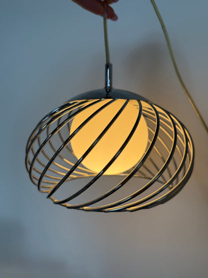 Pendellampe med spiralskærm, 2 stk