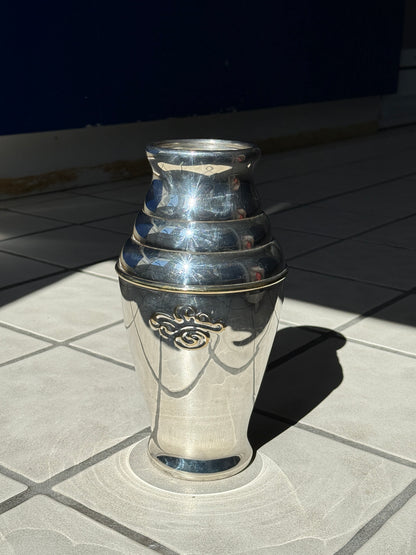 Vintage vase i sølvplet