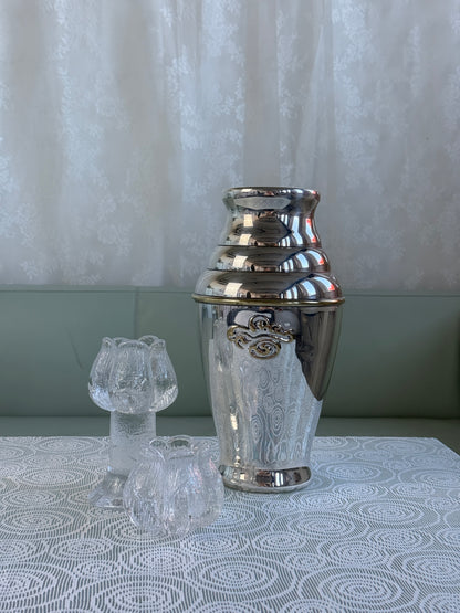 Vintage vase i sølvplet