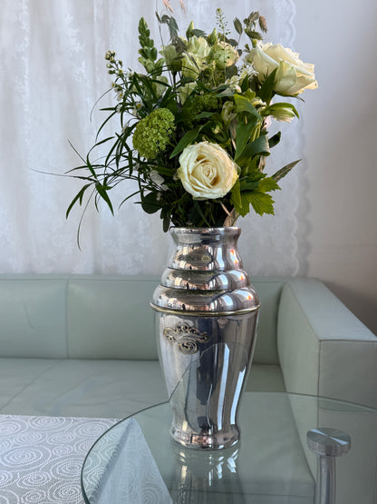 Vintage vase i sølvplet