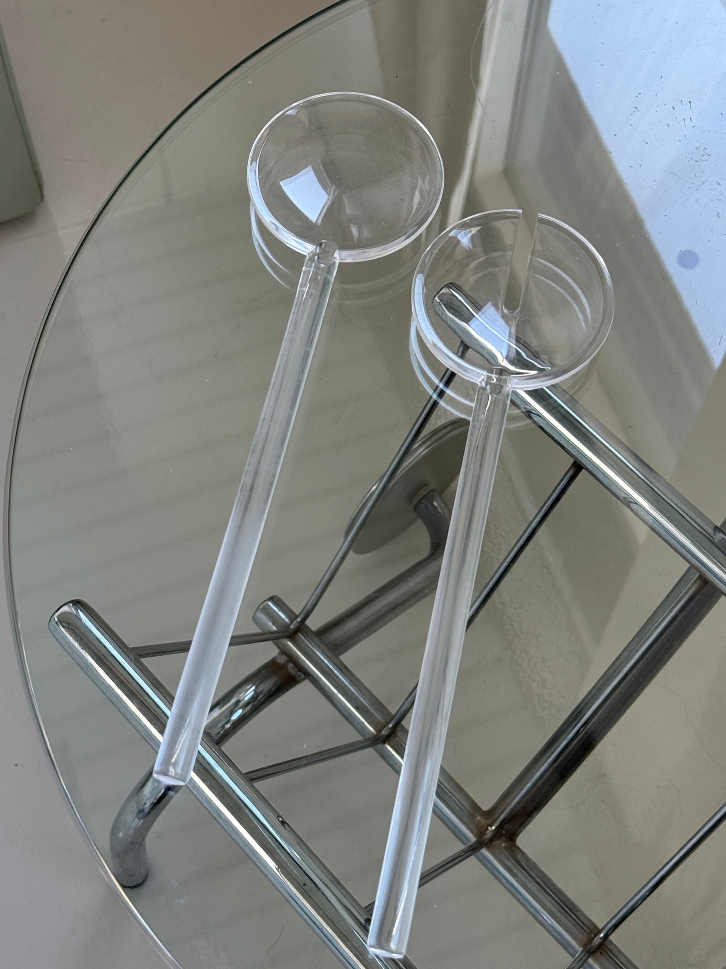 Transparent salatbestik