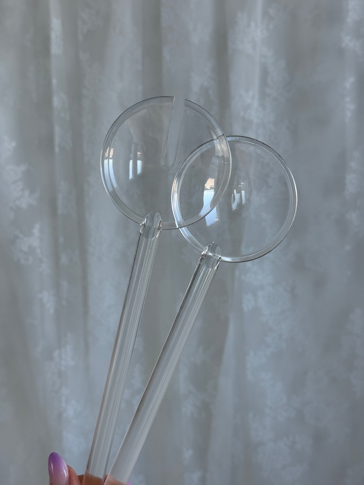 Transparent salatbestik