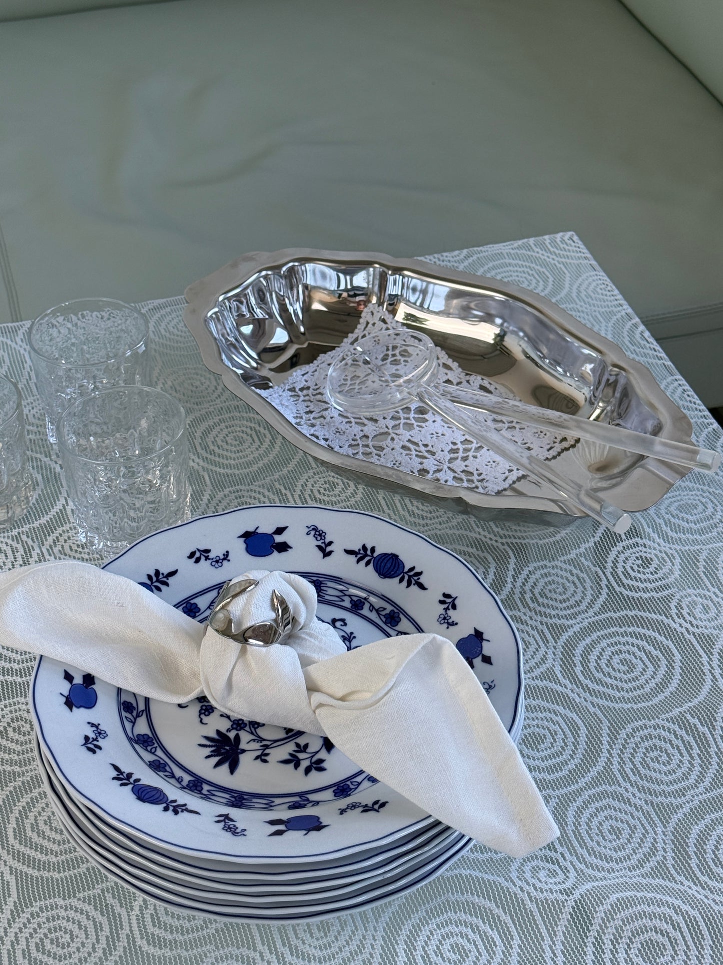 Transparent salatbestik
