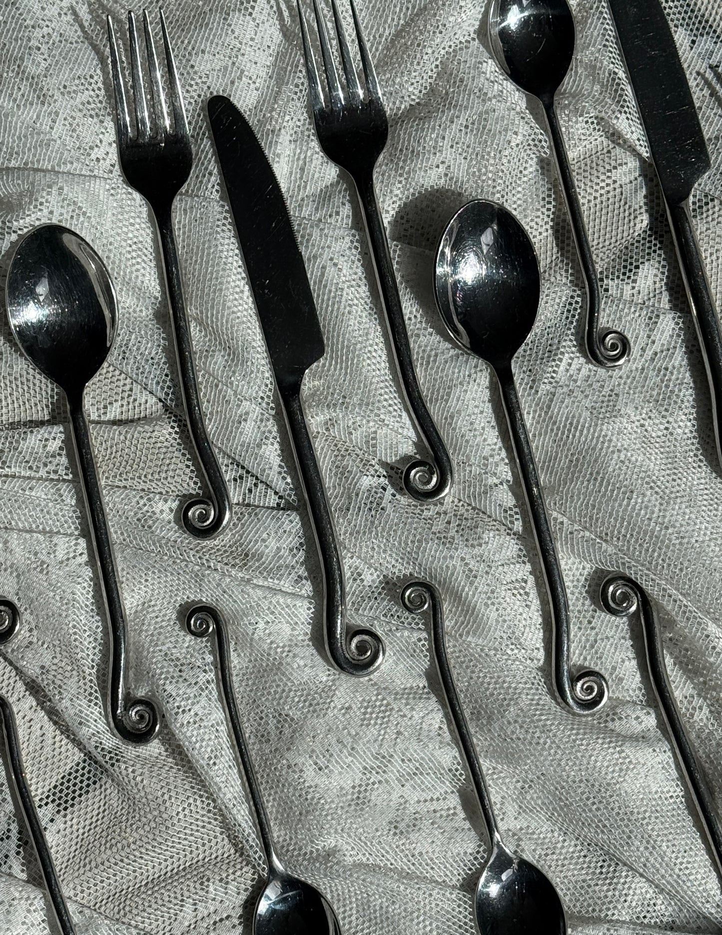 Vintage bestik med spiral