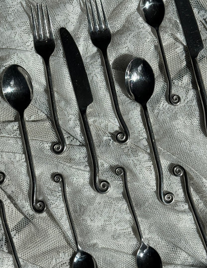 Vintage bestik med spiral