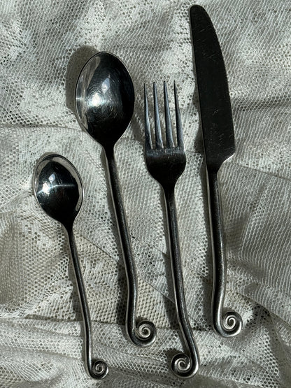Vintage bestik med spiral