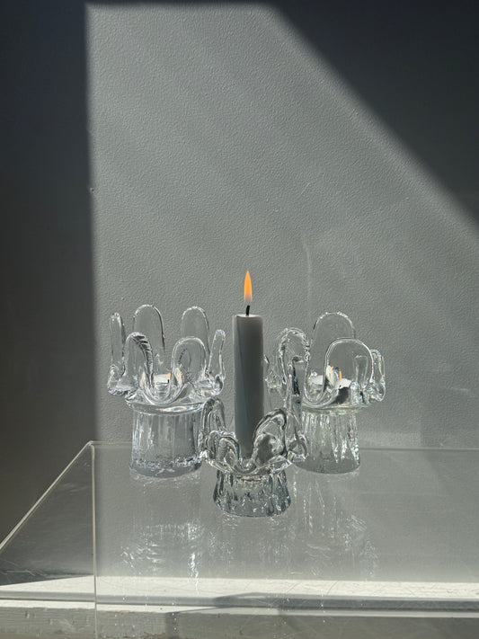 'Sunflower' lysestager, Kosta Boda