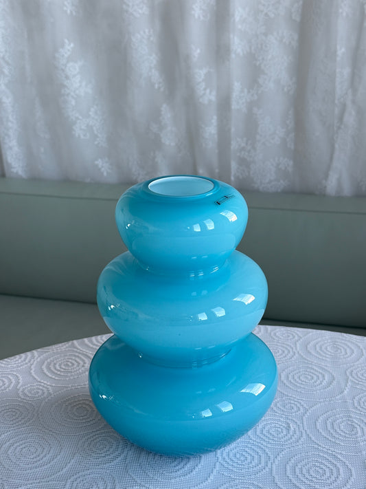 Mundblæst vase, tyrkis - Pernille Bülow