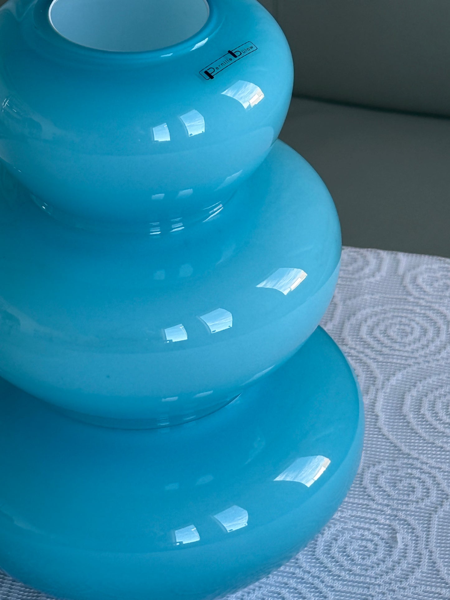 Mundblæst vase, tyrkis - Pernille Bülow