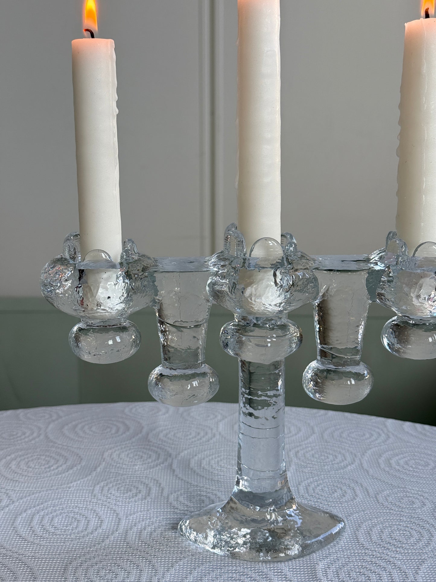 Lysestage i glas, Pukeberg