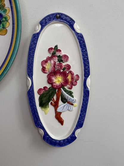 Italienske fajance ophæng med blomster