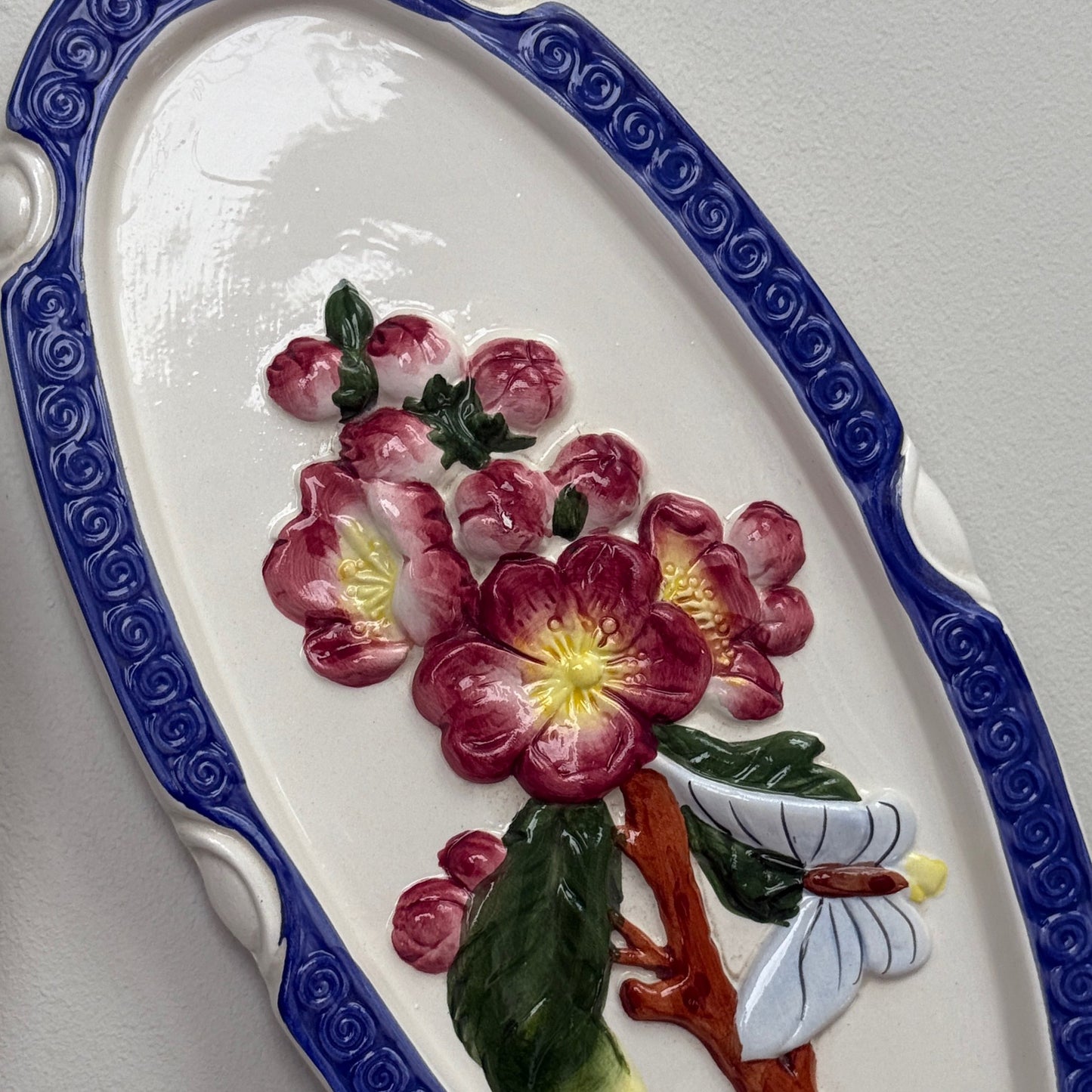 Italienske fajance ophæng med blomster