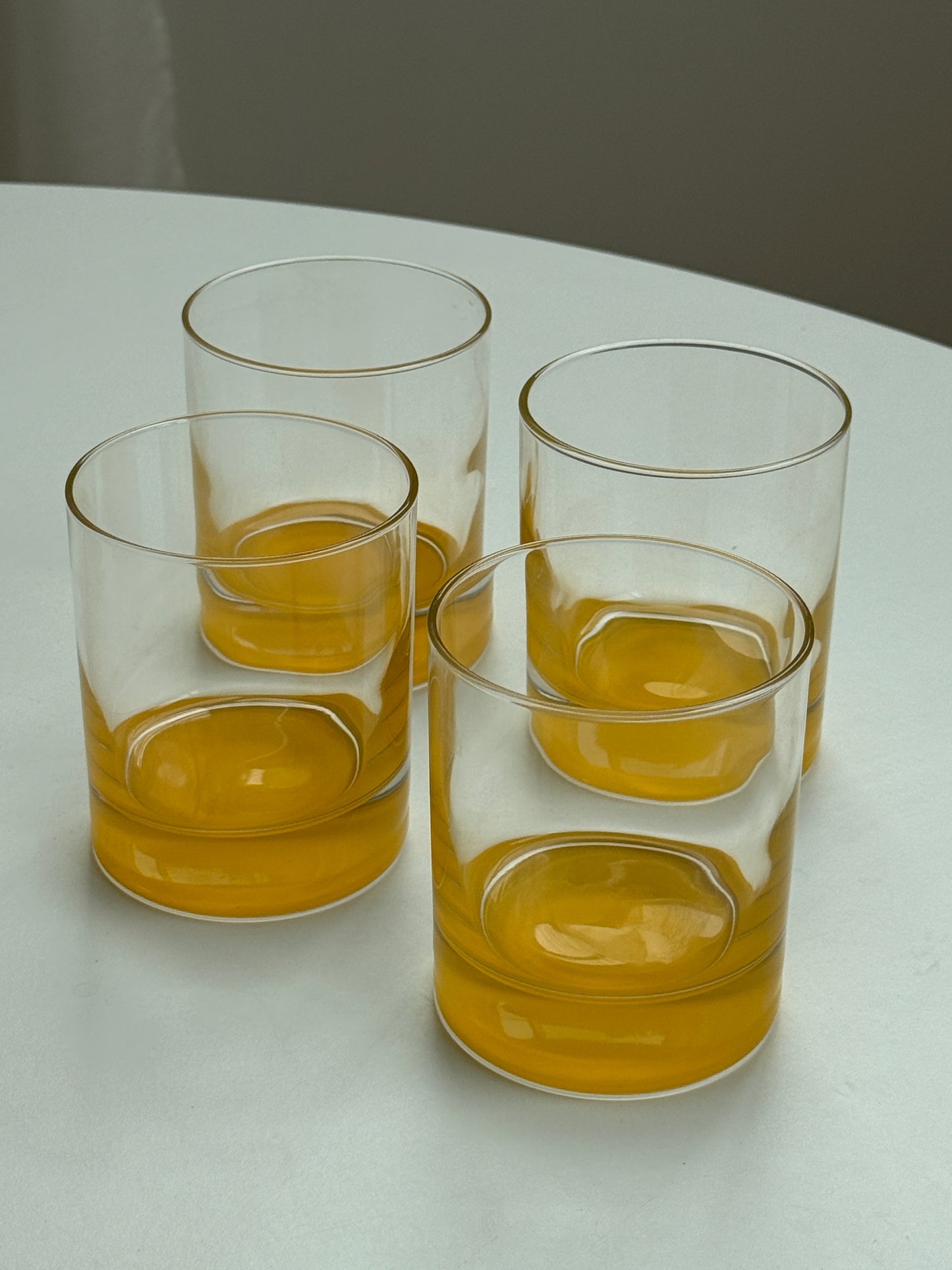 Vintage glas, sæt med 4 stk.