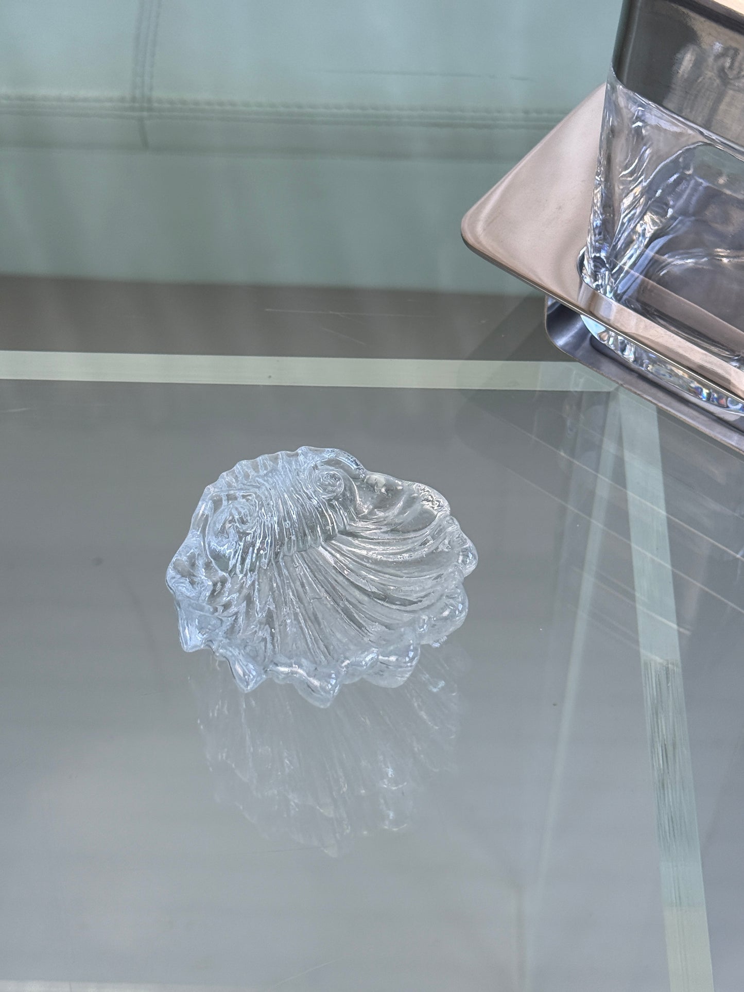 Lille glasmusling i klart glas