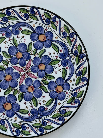 Spansk keramikophæng med håndmalede blomster, mellem