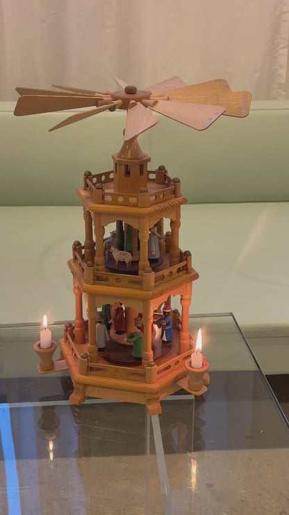 Erzgebirge julepyramide, 3 etager