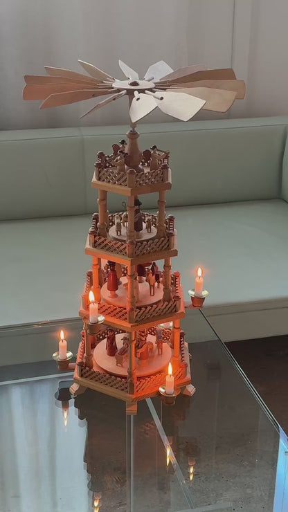 Erzgebirge julepyramide - original m. 4 etager