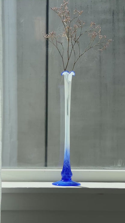 Mundblæst glasvase
