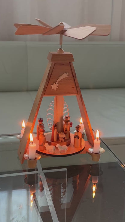 Erzgebirge julekarrusel m. krybbespil